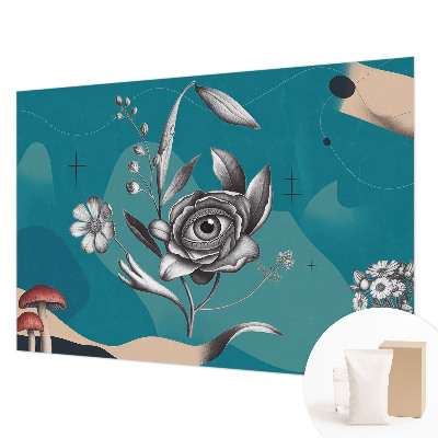 Fototapet stue Blomsterøje