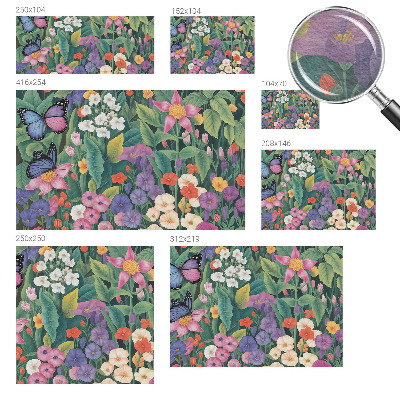 Fototapet børneværelse Blomstereksplosion