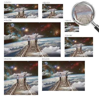 Fototapet til børn Rumrejse