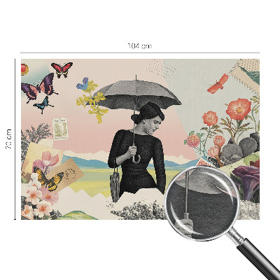 Fotovæg stue Romantisk collage