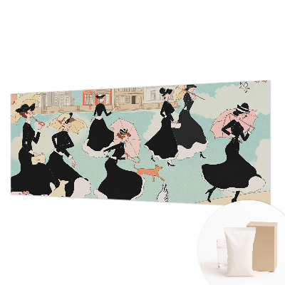 Fotovæg soveværelse Kvinder går