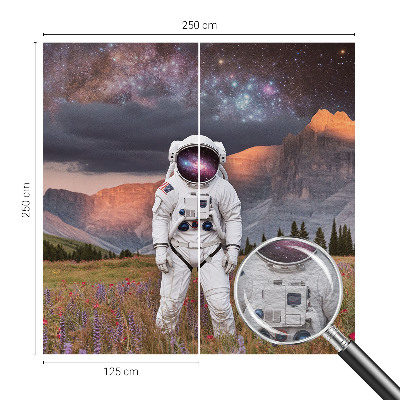 Fototapet på mål med motiv af et kosmisk landskab
