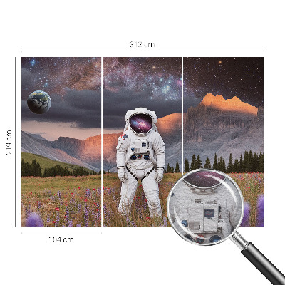 Fototapet på mål med motiv af et kosmisk landskab