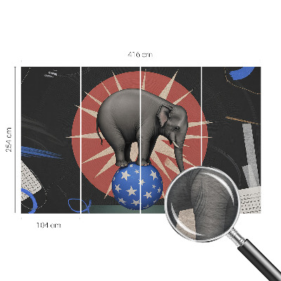 Høj kvalitet fototapet Cirkuselefant