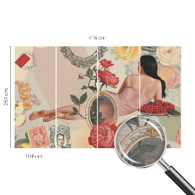 3D fototapet Blomsteragtig elegance