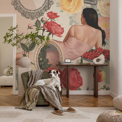 3D fototapet Blomsteragtig elegance