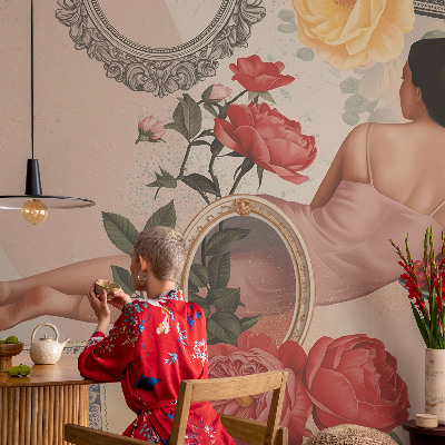 3D fototapet Blomsteragtig elegance