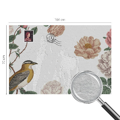 Foto tapet med vintage blomsterdesign