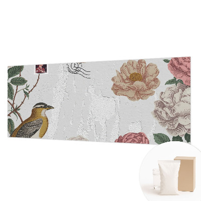 Foto tapet med vintage blomsterdesign