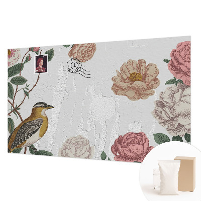 Foto tapet med vintage blomsterdesign