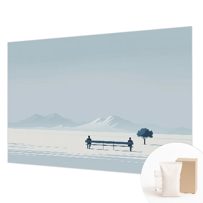 Fototapet stue Minimalistisk landskab