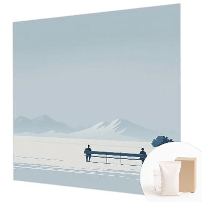 Fototapet stue Minimalistisk landskab