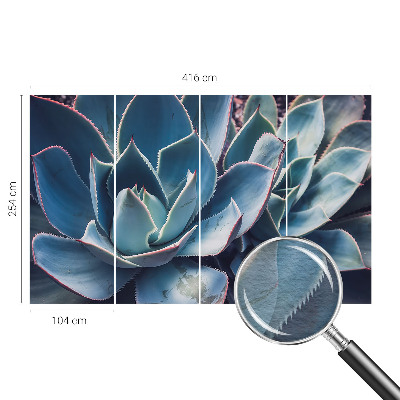 Fototapet soveværelse Grøn aloe