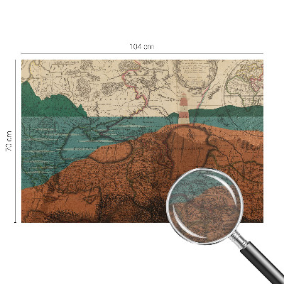 Fototapet til børn Historisk kort