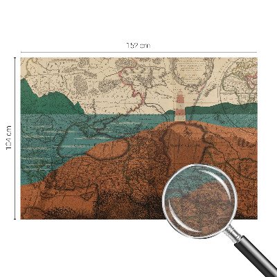 Fototapet til børn Historisk kort