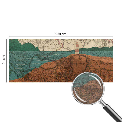 Fototapet til børn Historisk kort