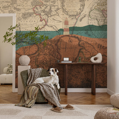 Fototapet til børn Historisk kort