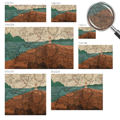 Fototapet til børn Historisk kort