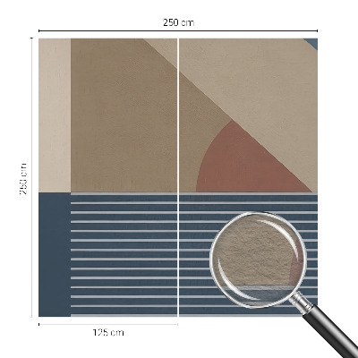 Fotovæg soveværelse Harmonisk geometri