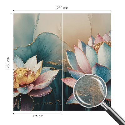 Stor fototapet Harmoniens lotusblomster