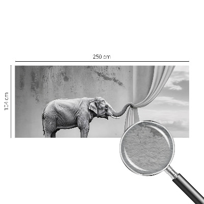 Tapet med et surrealistisk elefantmotiv