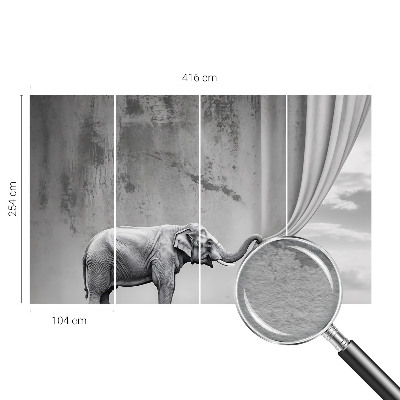 Tapet Surrealistisk elefant