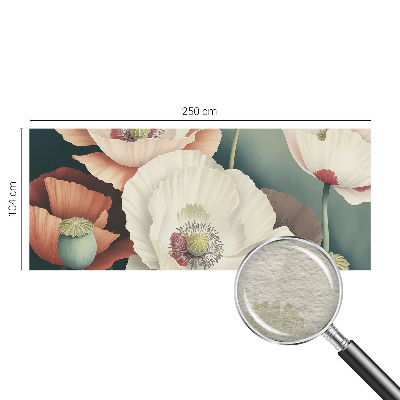 Fototapet børneværelse med blomsterdekoration