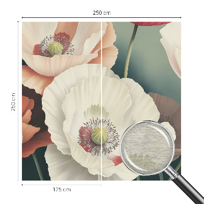 Fototapet børneværelse med blomsterdekoration