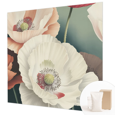 Fototapet børneværelse med blomsterdekoration