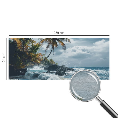 Fototapet efter mål med motiv af en eksotisk strand