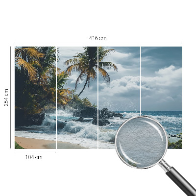 Fototapet efter mål Eksotisk strand