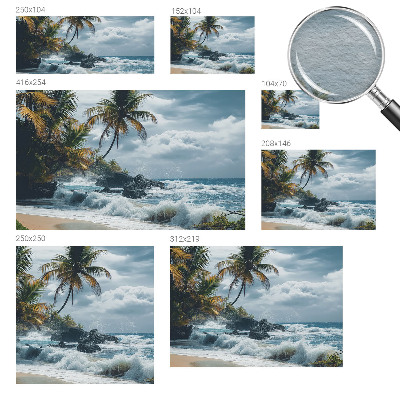 Fototapet efter mål Eksotisk strand
