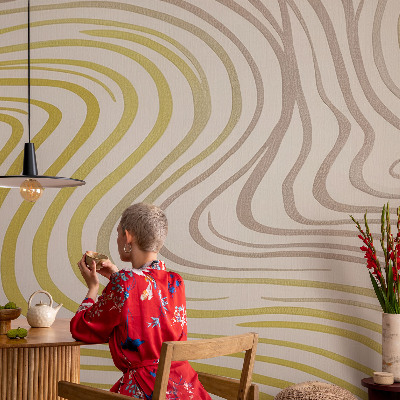 Fotovæg stue Flydende elegance