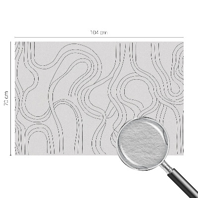 Fototapet på mål med organiske linjer