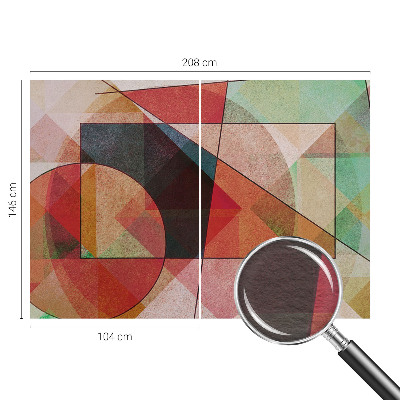 Modern fototapet med geometrisk abstraktion