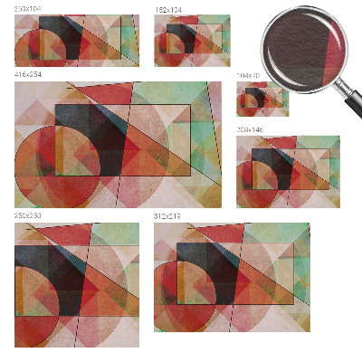 Modern fototapet med geometrisk abstraktion
