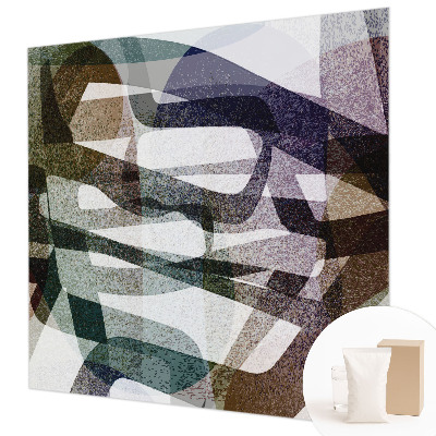3D fototapet med farverige sløjfer
