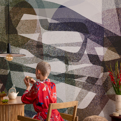 3D fototapet Farverige sløjfer