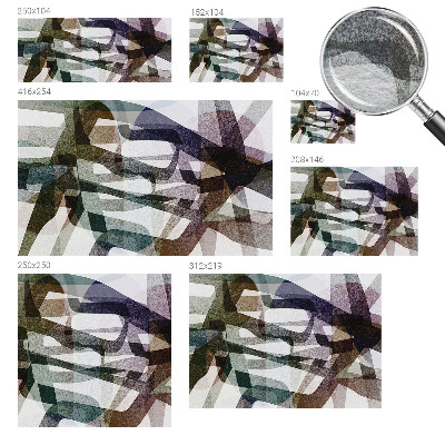 3D fototapet Farverige sløjfer