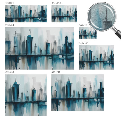 Non-woven fototapet Bylandskaber