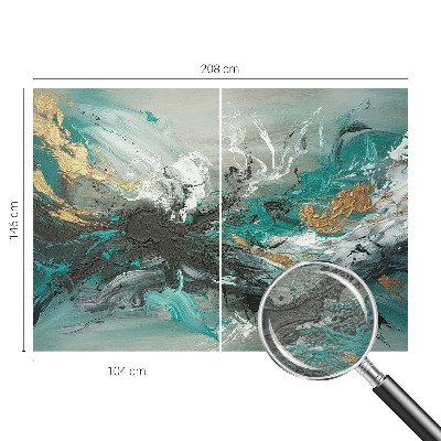 Fototapet stue Kunstnerisk hvirvel