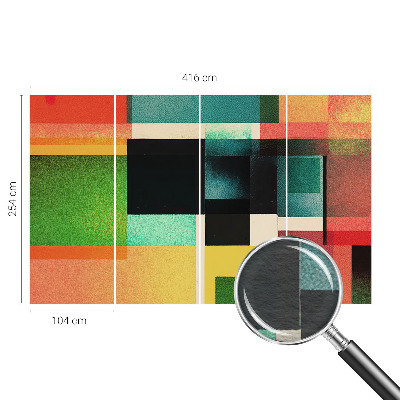 Fototapet på mål med geometrisk abstraktion