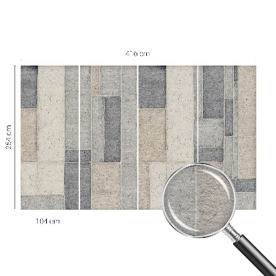 Fototapet med geometrisk mosaikmønster