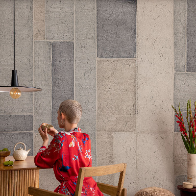 Fototapet med geometrisk mosaikmønster