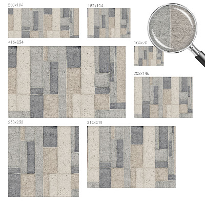 Fototapet med geometrisk mosaikmønster
