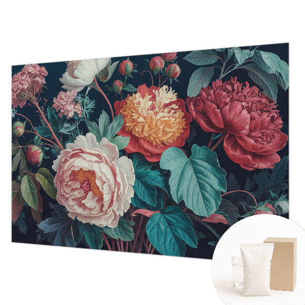 Non-woven fototapet Farverige blomster
