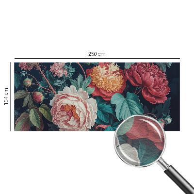 Non-woven fototapet Farverige blomster