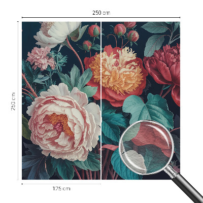 Non-woven fototapet Farverige blomster