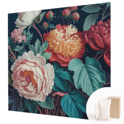 Non-woven fototapet Farverige blomster