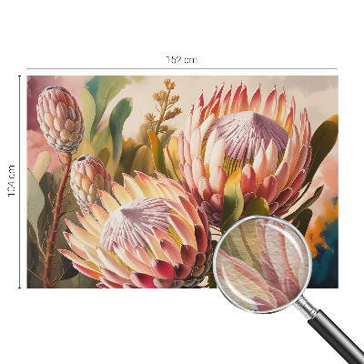 Fotovæg Protea-blomster